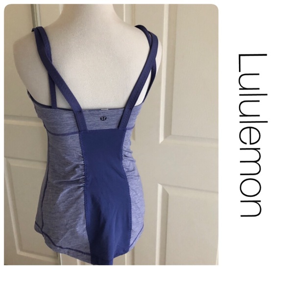 LULULEMON Double Strap Blue Tank 4 - Picture 2 of 7